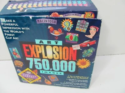 Juego de 48 CD Art Explosion 750.000 imágenes para Mac y Windows con dos catálogos de volúmenes Foto 1 de 4