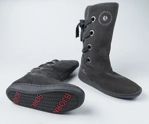 Botas para mujer Björn Borg talla 36 EU 5,5 EE. UU. gamuza cuero gris invierno con cordones - Imagen 1 de 12