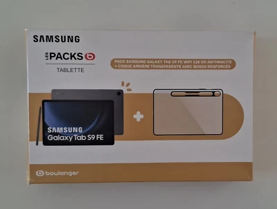 Tablette Samsung PACK (Neuf) : S9 FE 128 Go + Coque transparente + S Pencil - Photo 1/4