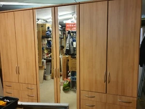 Nolte Kleiderschrank Kirsche natur BHT 300x225x61cm TOP anschauen --Reduziert-- - Bild 1 von 6