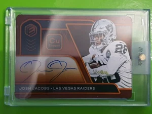 2020 Panini Elements Steel Signatures Copper /29 Josh Jacobs #SS-JJ Auto On Card - Bild 1 von 3