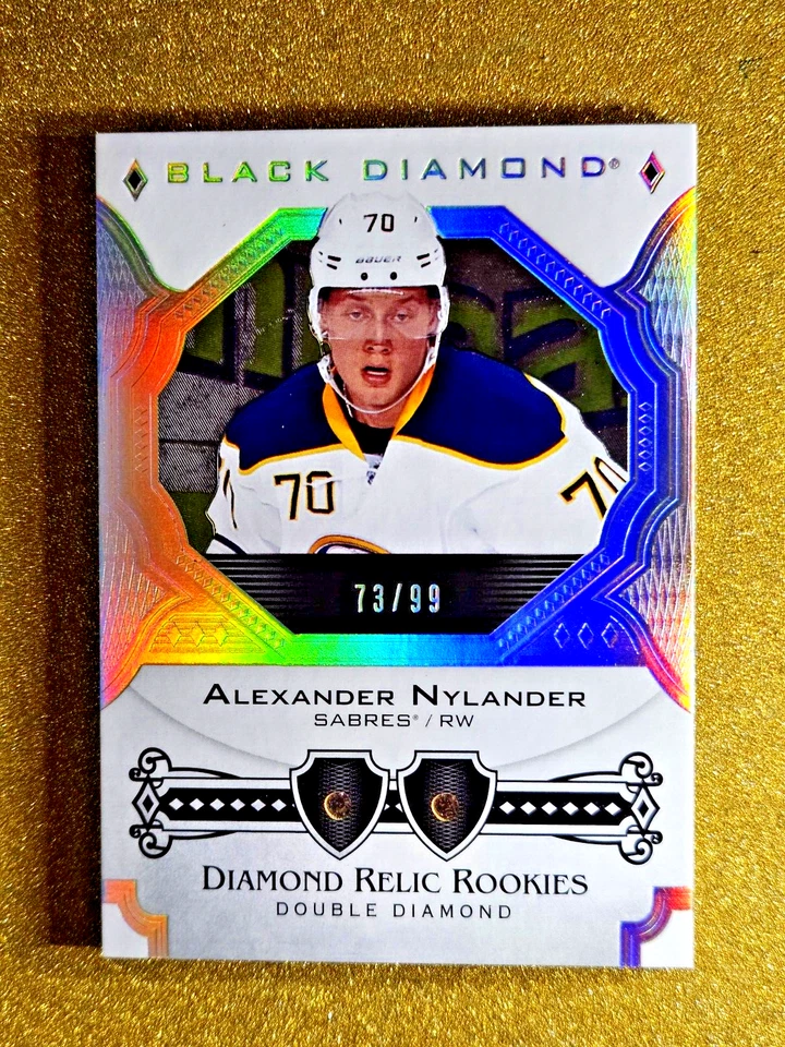 2017-18 Alexander Nylander Black Diamond Rookie Relics /99 BDR-AN Double Gem - Image 1 of 4