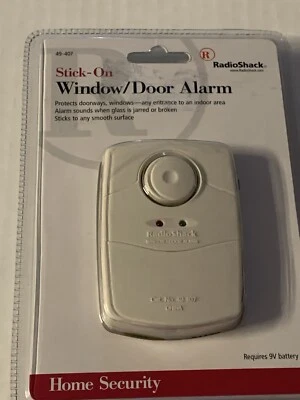 RadioShack Stick On Window Door Alarm Motion Sensing NEW Sealed  - Image 1 of 4