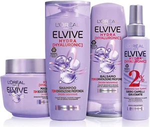 Elvive Routine Completa Hydra Hyaluronic Kit Con Shampoo, Balsamo, Maschera e Si - Foto 1 di 7