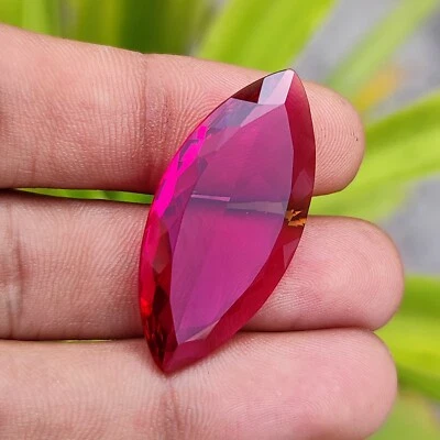 Natural 29 Ct Marquise Shape Brazilian Pink Topaz Certified Loose Gemstone - Image 1 of 4