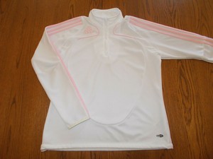 white lycra long sleeve top