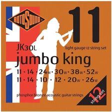 Rotosound JK30L Jumbo King Phosphor Bronze 12 String Acoustic Guitar - Light