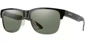 Smith Optics Lowdown Split Polarized ChromaPop Sunglasses Black W/ Grey Green - Picture 1 of 5