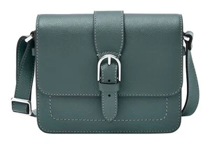 FOSSIL Zoey Flap Crossbody Bag M Umhängetasche Tasche Blue blaugrau Neu - Bild 1 von 3