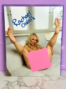 Rachel Cavalli Feet & Legs Shot Signed Autograph 8x10 Adult Actress - Picture 1 of 1