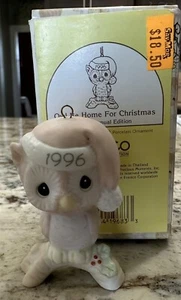 Precious Moments Ornament "Owl Be Home For Christmas" von 1996 #128708 mit Box - Bild 1 von 2