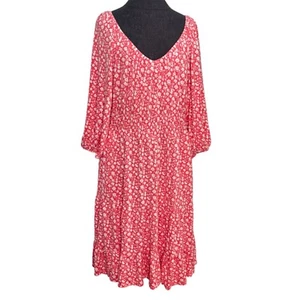 Lane Bryant Dress Women Plus Size 18/20 Pink Floral Spring Summer Soft - Picture 1 of 15