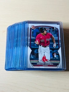 (22) Lotto Carte - 2023 Kristian Campbell Bowman Draft #BD-125 1° Prospettive Cartacee - Foto 1 di 1