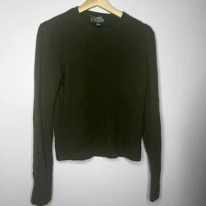 Lauren Ralph Lauren Green Cashmere Pullover Sweater Size Petite Medium - Picture 1 of 6