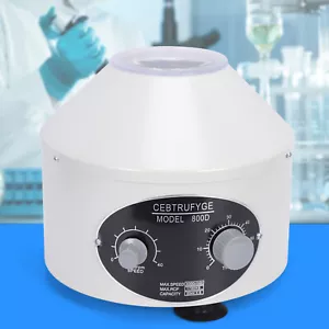 6x20ml Tischzentrifuge Elektrische Labor Zentrifuge 0-4000U/min Blutzentrifuge - Bild 1 von 16