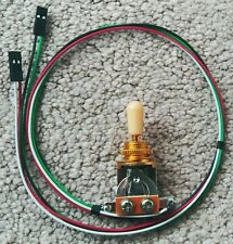 SOLDERLESS Wiring GOLD/Creme 3-WAY TOGGLE SWITCH Les Paul for emg quick connect