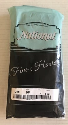 Medias National Fine Q19 6 pares NU NUDE talla Q Foto 1 de 4