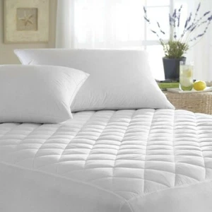 Polycotton, antiallergenischer gesteppter Matratzenschoner Super-King 183-200-25 cm - Bild 1 von 5