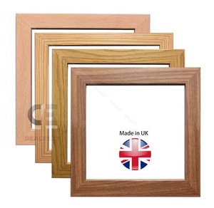Wooden Style Square Photo Picture Frames OAK PINE BEECH All sizes - Picture 1 of 3