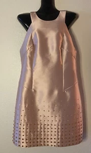 Abito COAST blush raso chiaro ombreggiato strass UK 14 US 10 occasione matrimonio - Foto 1 di 13