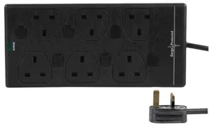 6 Way-Gang 1,2,3,4.5,10 Meter Extension Lead Cable UK Mains Power Switch Socket - Picture 1 of 13