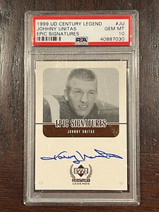 1999 Upper Deck Century Legends Epic Signatures Johnny Unitas Auto PSA 10!