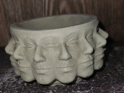 Übertopf Gesicht Vase Deko Kopf Blumentopf Pflanzentopf NEU - Bild 1 von 3