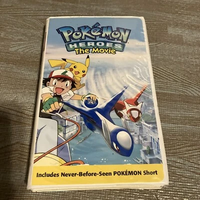 Pokemon Heroes: The Movie (VHS, 2004) RARE HTF Includes Exclusive 20-min Short - Image 1 of 4