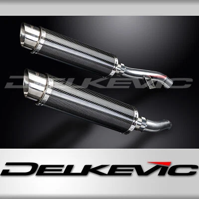 Yamaha FJR1300 06-24 Delkevic Slip On 14" Carbon Round Muffler Exhaust Kit - Image 1 of 4