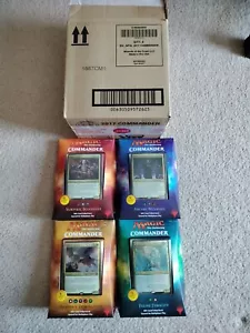 2017 Magic the Gathering English MTG Commander Set of 4 Factory Sealed Decks NEW - Picture 1 of 3