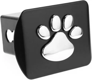 eVerHitch Chrome Bear Dog Animal Paw Foot 3D Emblem Hitch Cover Fits2" Receivers - Picture 1 of 5