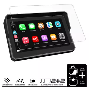 Protector de pantalla de navegación por satélite GPS CARPURIDE W-702 2x ultra transparente y 2x antideslumbramiento - Imagen 1 de 8
