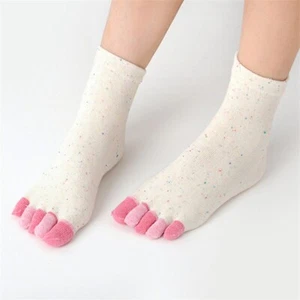 Calcetines desodorantes para mujer 5 piezas algodón absorbente de sudor colorido para dedos - Imagen 1 de 24