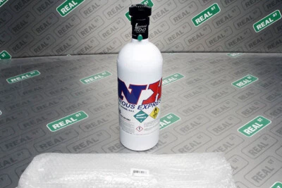 Nitrous Express 5LB Bottle w Motorcycle Valve (5.25 DIA. X 16.14 TALL) NX-11055 - Image 1 of 4