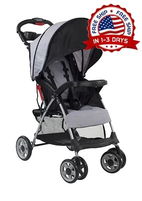 Cochecito Correr Plegable Múltiples Posiciones Toldo Ajustable Reclinable Ligero Foto 1 de 4