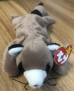 TY Beanie Baby 1995 Ringo The Raccoon Neu mit Etikett - Bild 1 von 9