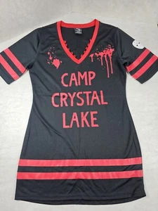 Friday The Thirteenth Womens Lrg Camp Crystal Lake Short Sleeve Dress Pre-owned - Picture 1 of 12