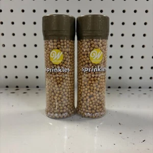 Wilton Sugar Pearls Gold 4.97 Oz Each (2 PACK) - Picture 1 of 2