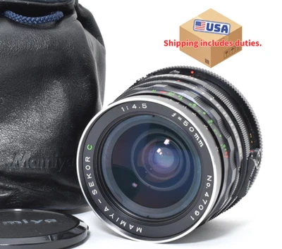 [MINT w/ Case] Mamiya Sekor C 50mm F4.5 Wide Angle Lens RB67 Pro S SD From JAPAN - Image 1 of 4