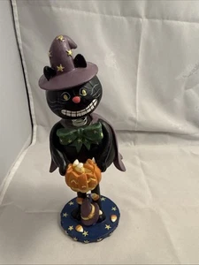 Halloween 8 pulgadas Bobblehead Bruja Gato Negro Jack-o’-lantern Caramelo Maíz - Imagen 1 de 11