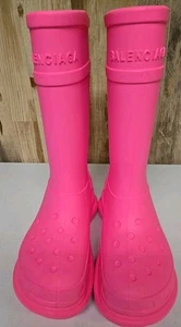 PINK Balenciaga Croc Tall Boots size 38 Mint 8 ! - Picture 1 of 11