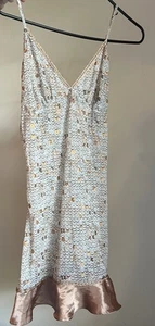 Vintage Y2K Baby Phat Sheer Large Dessous Nachtkleid Rosegold Anhänger Pailletten - Bild 1 von 22
