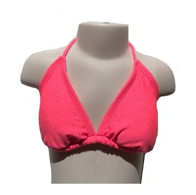 OP Girls Bikini Top Swimwear Stripes Size M (Age 7-9) - Image 1 of 2