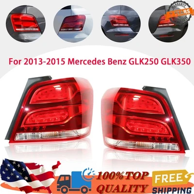 For 2013-2015 Mercedes Benz GLK250 GLK350 Pair Tail Lights Rear Lamps Assy RH+LH - Image 1 of 4