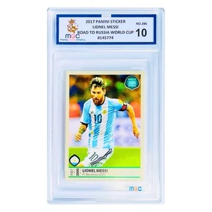 2018 PANINI FIFA WORLD CUP RUSSIA STICKER 286 LIONEL MESSI MGC 10 Not PSA 10 💎 - Picture 1 of 8