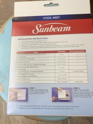 Sunbeam SFU001 Cool Mist Humidifier Filter Duracraft Holmes Honeywell 2-Pack - Image 1 of 4