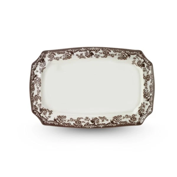 Plato rectangular Spode Delamere, porcelana, 17,5 pulgadas - marrón Foto 1 de 4