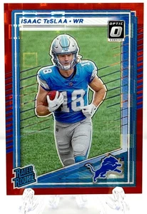 2025 Donruss Isaac TeSlaa RC Rated Rookie Optic Preview Red #338 - Picture 1 of 2