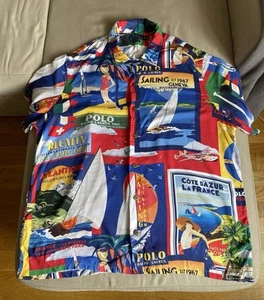 Polo Ralph Lauren Herren Travel-Poster Camp Sportsman Segelhemd Regatta XL - Bild 1 von 20