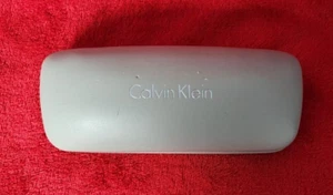 CALVIN KLEIN Eyeglasses / Sunglasses Clamshell Hard Case Holder Protection Gray - Picture 1 of 4